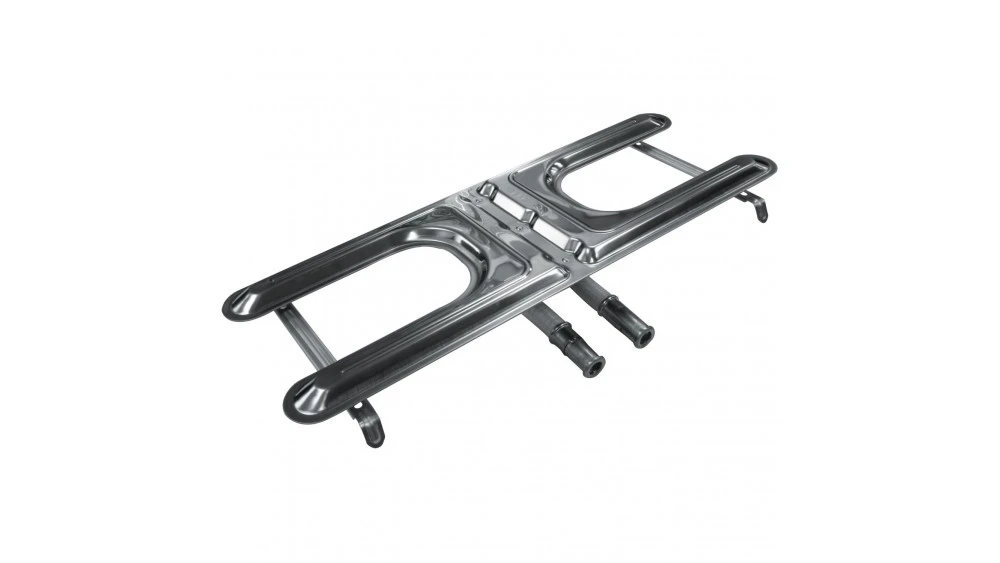 BBQ Grill Pro 15.5' Medium Twin Stainless Steel Burner With 2 Flexible 7.5'-10.5' Venturis 3 BBQ Grill Pro 15.5' Medium Twin Stainless Steel Burner With 2 Flexible 7.5'-10.5' Venturis