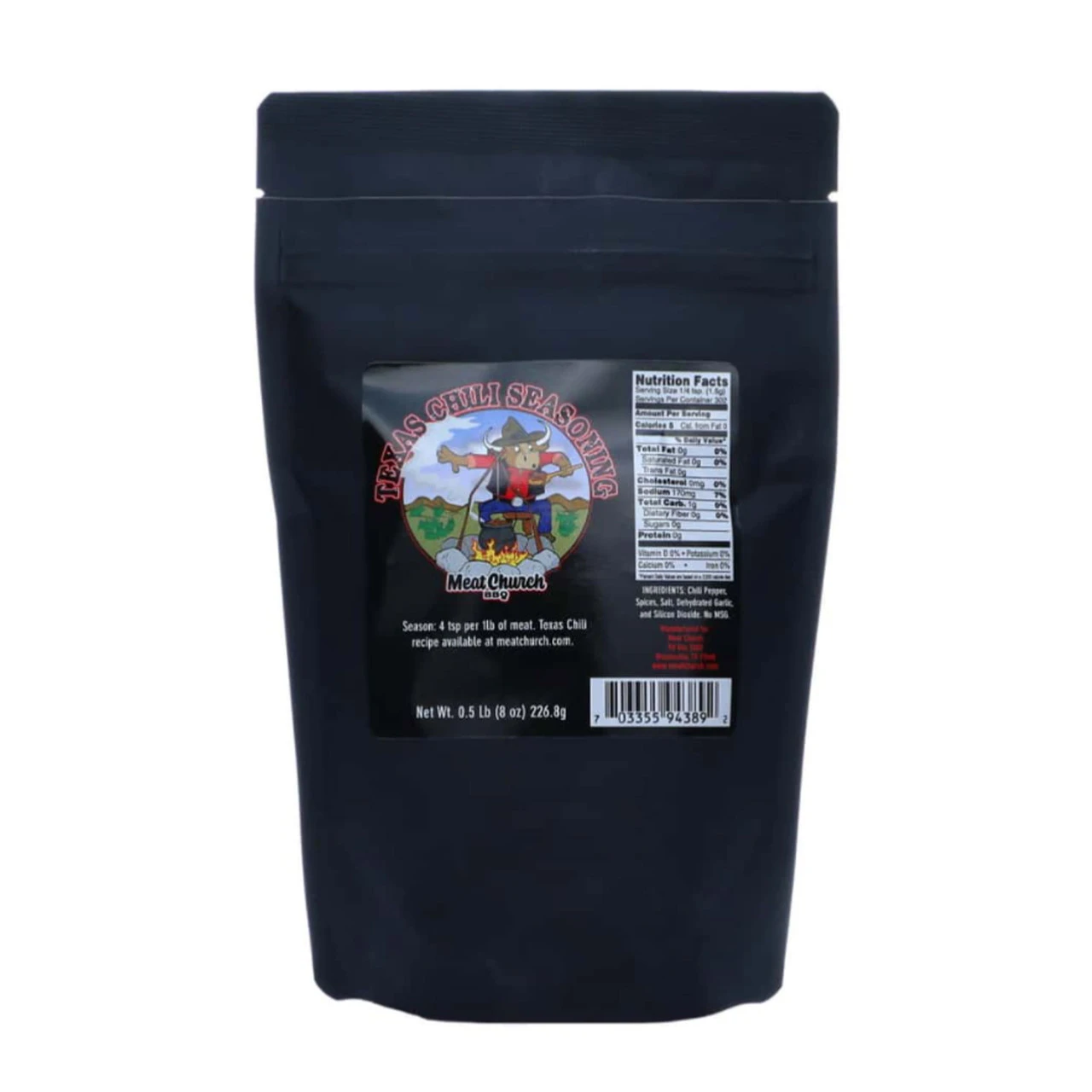 Meat Church Texas Chili Seasoning - 226.8g (8oz) 3 Meat Church Texas Chili Seasoning - 226.8g (8oz)