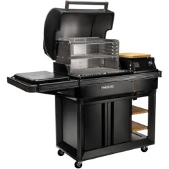 Traeger Timberline With WiFIRE Controller -Kitchen Grill Store Timberline Angled open web 61638.1669903853