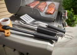 Weber® Precision 3-Piece Grill Tool Set -Kitchen Grill Store Weber Precision 3 Piece Grill Tool Set in use 09386.1651566050