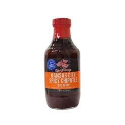 Three Little Pigs BBQ Kansas City Spicy Chipotle BBQ Sauce - 552g (19.5 Oz)