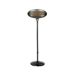 Black Quartz Adjustable Standing Heater