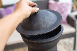 Sierra Cast Iron Chimenea W/Grill XL Bronze 125cm -Kitchen Grill Store sierra cast iron chimenea3 61781.1649850104