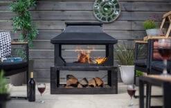 Stonehurst Fireplace With Log Store -Kitchen Grill Store stonehurst fireplace 2 715x452 37630.1628064950