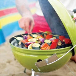 Weber® Smokey Joe® Premium 37cm, Spring Green -Kitchen Grill Store weber smokey joe premium spring green lifestyle 08098.1626450041